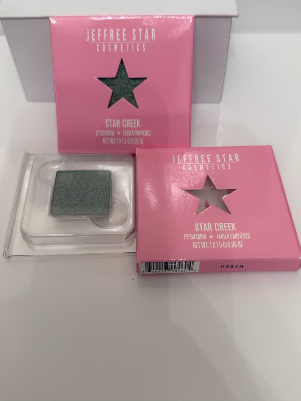 Jeffree Star Star Creek 2 single packs  Eyeshadow - Shimmery Teal Green